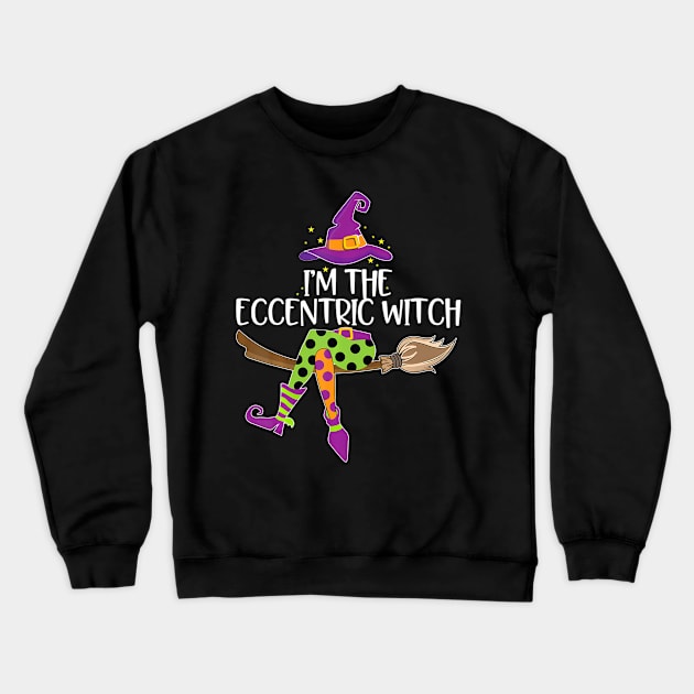 Im He Eccentric Witch  Halloween Matching Costume Crewneck Sweatshirt by crowominousnigerian 